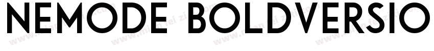nemode BoldVersion 1字体转换